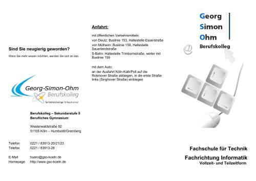 Info-Faltblatt-FST-Informatik - Georg-Simon-Ohm-Schule