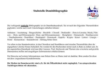 Pc-Ablage - Übersicht - beim Bistum Mainz