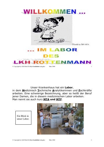 im Labor des LKH Rottenmann - G´sund Online