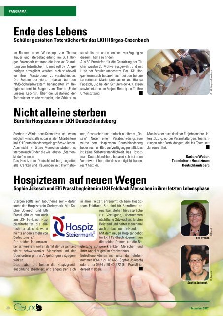 PDF-Ausgabe - G´sund Online