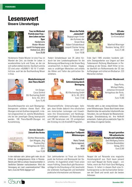 PDF-Ausgabe - G´sund Online