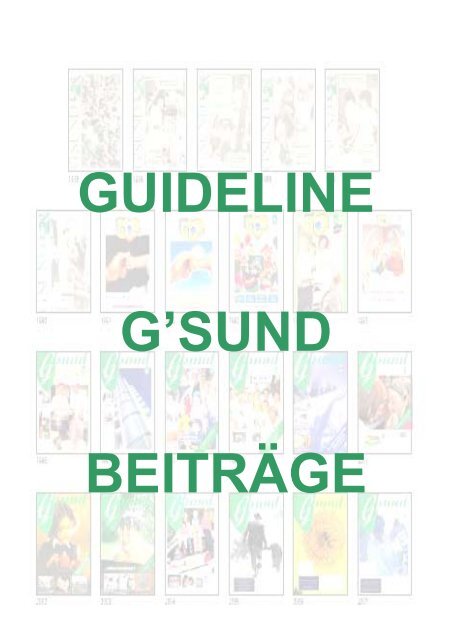 Guideline - G´sund Online