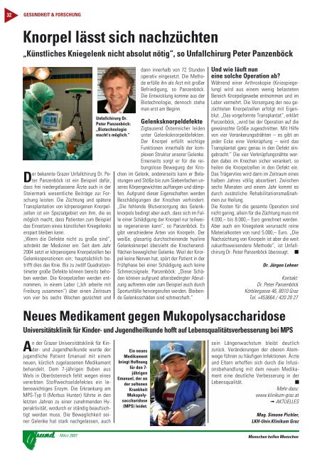 PDF-Ausgabe - G´sund Online