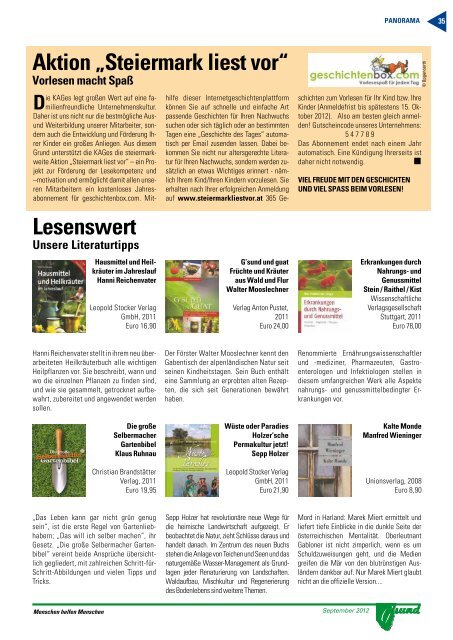 PDF-Ausgabe - G´sund Online