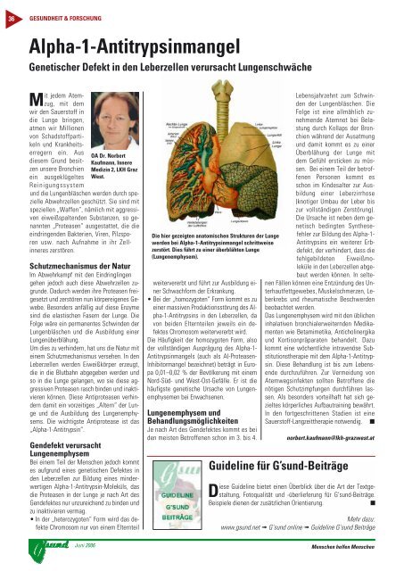 PDF-Ausgabe - G´sund Online