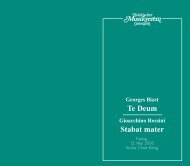 Te Deum Stabat mater - Städtischer Musikverein Gütersloh eV