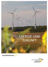 Geschäftsbericht 2011 - GSW Gemeinschaftsstadtwerke GmbH ...