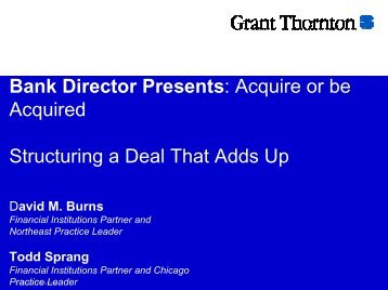 Bank Director Presents - Grant Thornton LLP