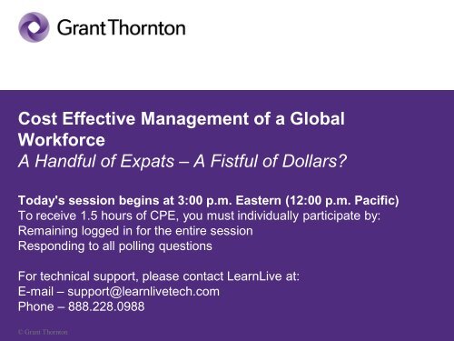 International assignment policies - Grant Thornton LLP