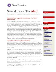 State & Local Tax Alert - Grant Thornton LLP