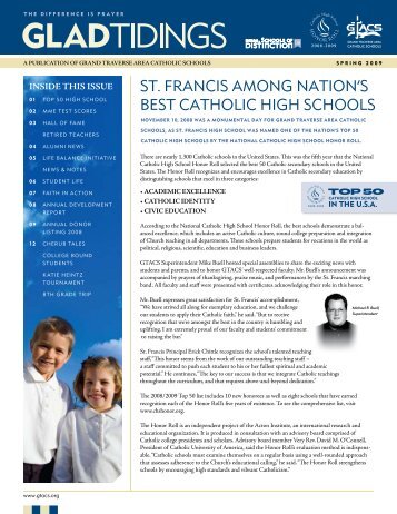 ST. FRANCIS AMONG NATION'S BEST CATHOLIC HIGH SCHOOLS