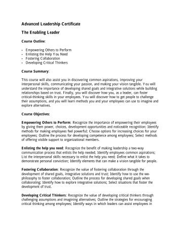 The Enabling Leader