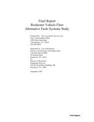 Final Report Rochester Vehicle Fleet Alternative Fuels Systems Study