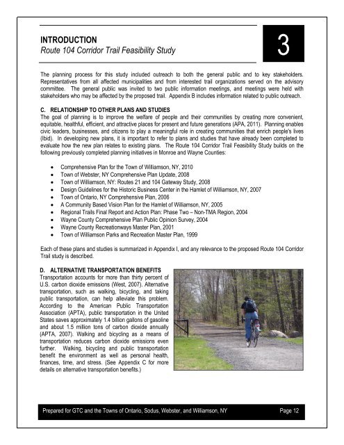 Route 104 Corridor Trail Feasibility Study - Genesee Transportation ...