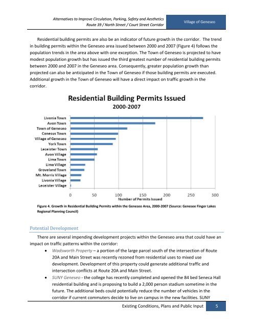 Village of Geneseo Circulation, Accessibility, and Parking Study