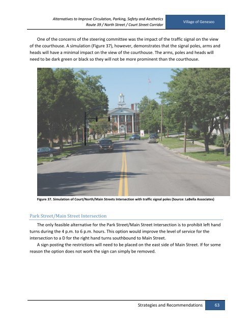 Village of Geneseo Circulation, Accessibility, and Parking Study