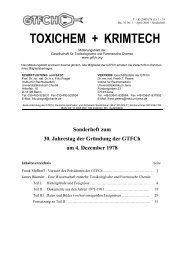 TOXICHEM + KRIMTECH - GTFCh