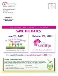 Fall 2012 Newsletter - Gateway To Hope