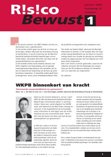 WKPB binnenkort van kracht - Greenberg Traurig LLP