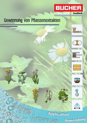 Gewinnung von Pflanzenextrakten - Bucher Unipektin AG