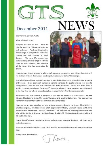 December 2011 - Great Torrington Community School
