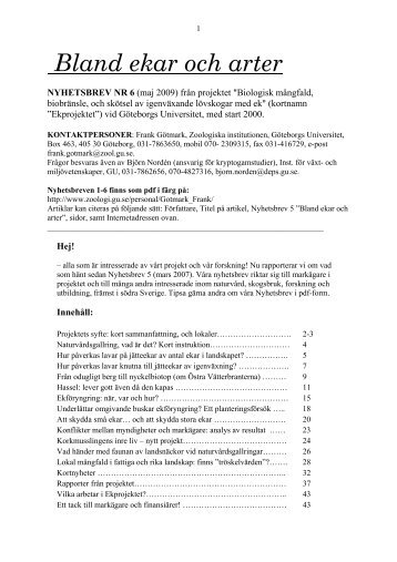 Nyhetsbrev6.pdf - Göteborgs universitet