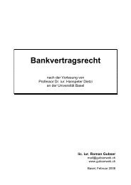 Bankvertragsrecht