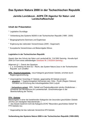 pdf-File - Deutsch-Tschechische Seminarreihe zu Natura 2000