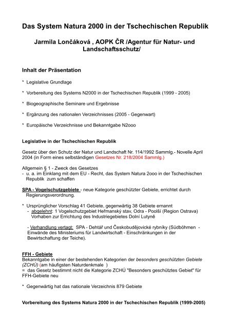 pdf-File - Deutsch-Tschechische Seminarreihe zu Natura 2000