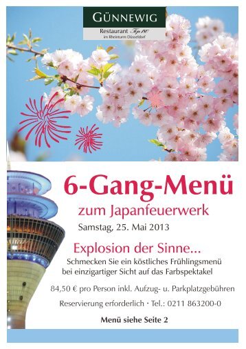 Japan-Feuerwerk - bei den Günnewig Hotels und Restaurants