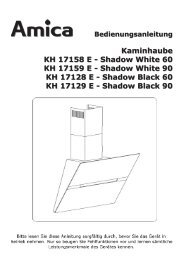 Kaminhaube KH 17158 E - Amica International GmbH