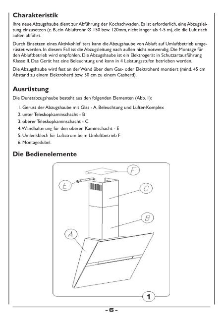 Kaminhaube KH 17158 E - Amica International GmbH