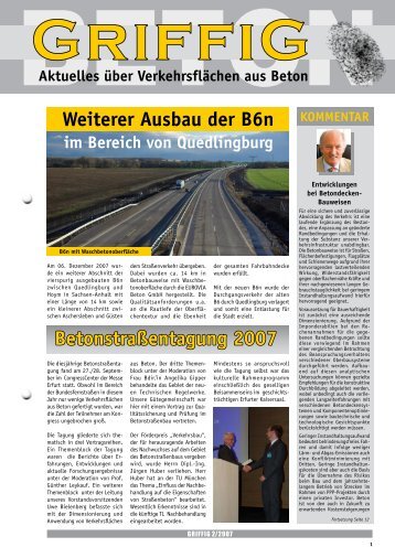 Broschüre Griffig 2/2007 - Gütegemeinschaft Verkehrsflächen aus ...