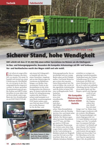 DAF CF 85.460 FAQ - Güterverkehr - online