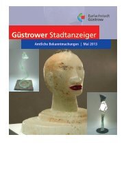 Güstrower Stadtanzeiger - Mai - Barlachstadt Güstrow