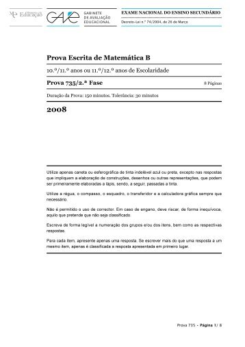 Matemática B 735 - Guia do Estudante