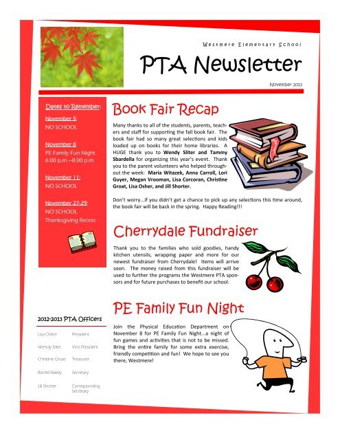 westmere elementary newsletter - Guilderland Central School District