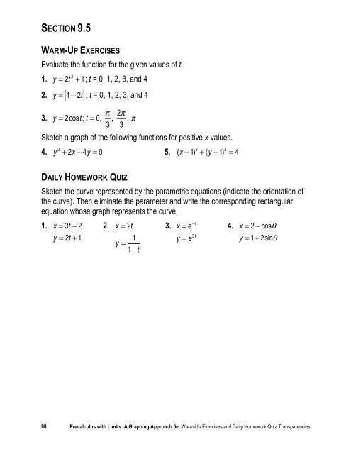 Warm-up and HW Quiz