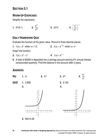 Warm-up and HW Quiz