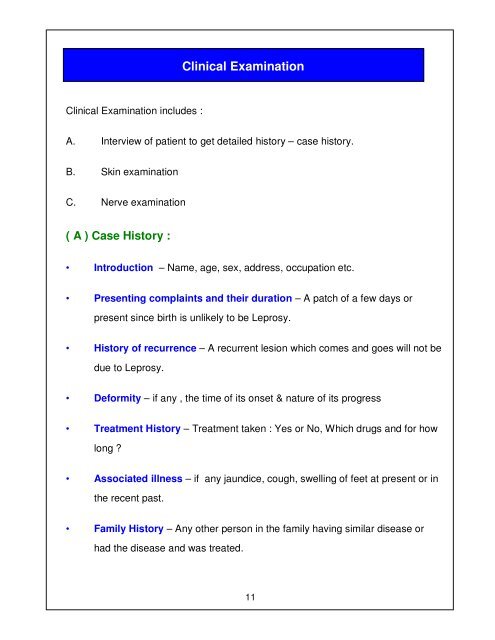 Leprosy Training Module for Medical Officers