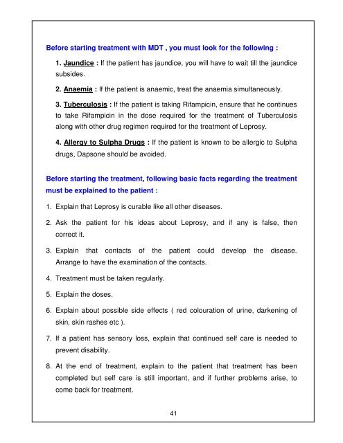 Leprosy Training Module for Medical Officers