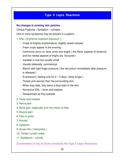 Leprosy Training Module for Medical Officers