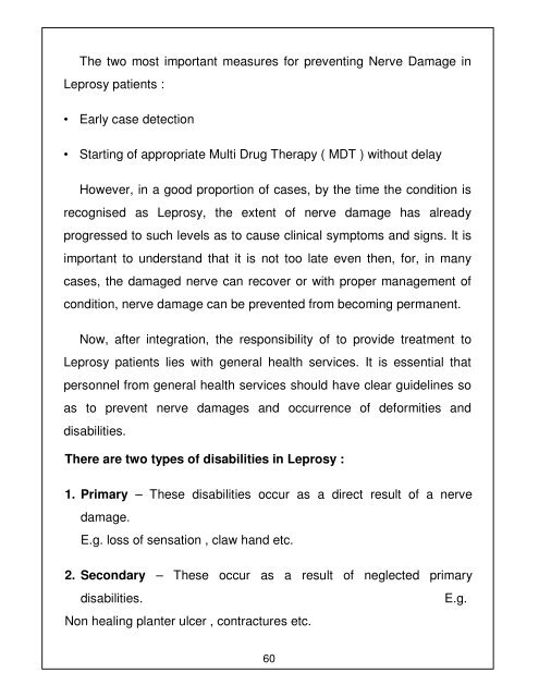 Leprosy Training Module for Medical Officers