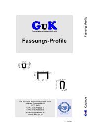 Fassungsprofile (PDF) - GuK Technische Gummi und Kunststoffe ...