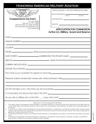 CAF Colonel Active Military Application - Gulf Coast Wing