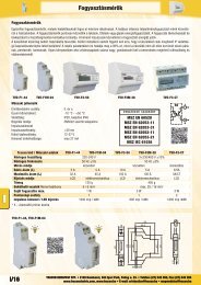 I/16 Fogyasztásmérők - Tracon