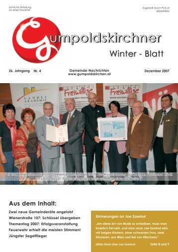 Winterblatt 2007 Teil 1 - Gumpoldskirchen