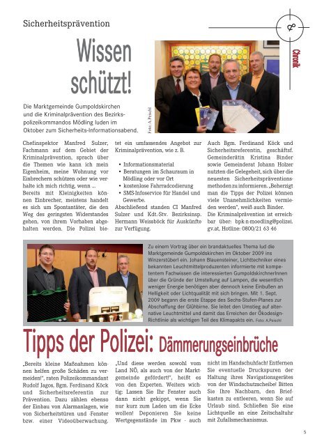 Winterblatt 2009 Teil 1 (2,60 MB) - Gumpoldskirchen