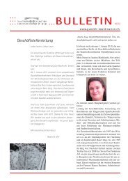 ...BULLETIN - Quartierkoordination Gundeldingen