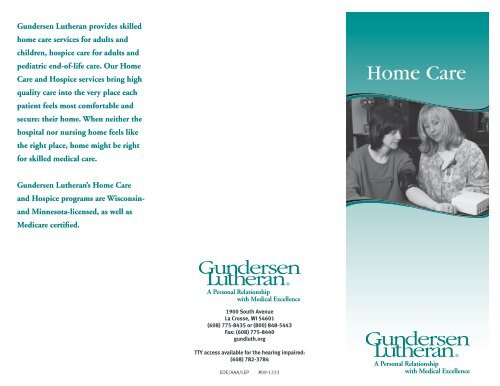 Home Care - Gundersen Health System